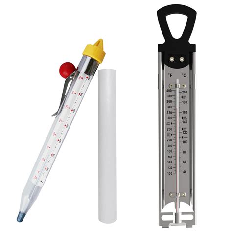 Amazon.com: Candy Thermometer with Pot Clip, 2 Pack Cooking Thermometer ...
