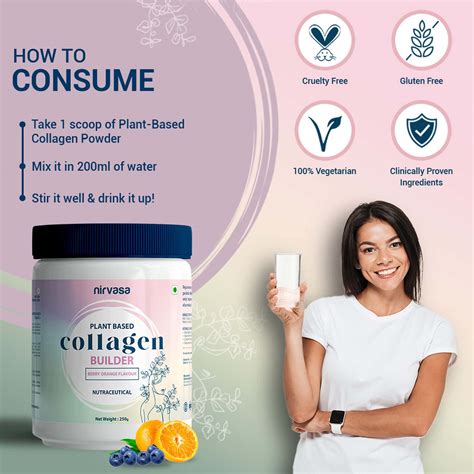 Buy NIRVASA PLANT BASED COLLAGEN BUILDER POWDER, FOR ANTI-AGEING, SAGGY ...