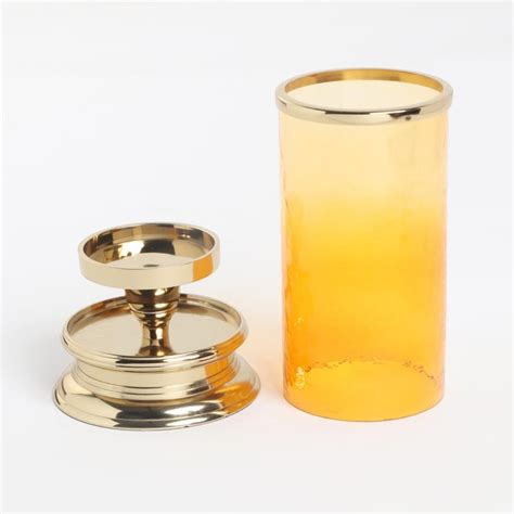 Buy Rylee Glass Hammered Hurricane Candle Holder from Home Centre at ...