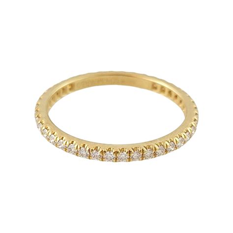 Tiffany and Co. Soleste 18k Yellow Gold Full Circle Diamond Eternity ...