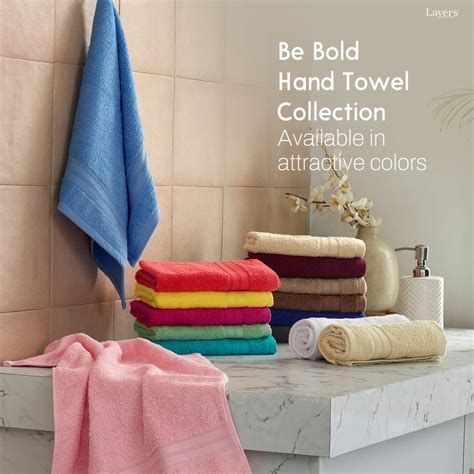 Buy LAYERS Be Bold Set of 2 Cotton Hand Towels - 60x40cm from Layers at ...