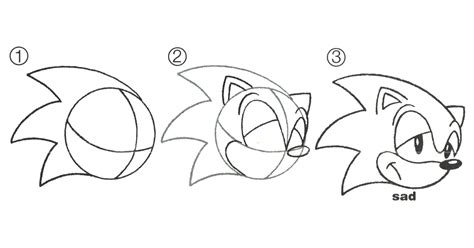 Image result for Sonic Head Drawing Tutorial