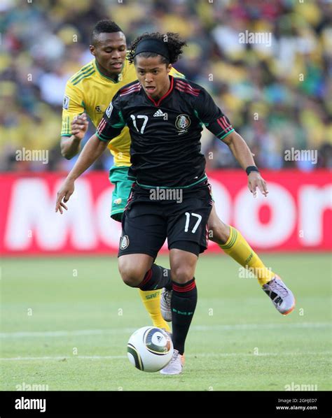 Mexico's Giovani Dos Santos in action during the FIFA World Cup 2010 ...