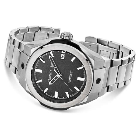 Buy Online Cerruti 1881 Black Dial Stainless Steel Strap Watch for Men ...
