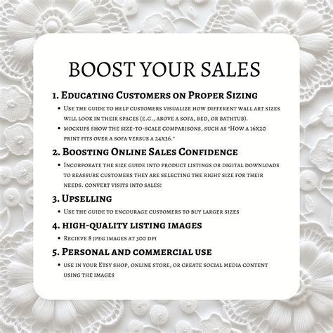 Buy Poster Size Chart Wall Art Size Guide Horizontal Frame Size Mockup ...