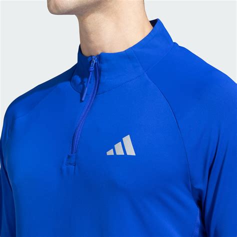adidas Gym+ 1/4 Zip Training Top - Blue | adidas India