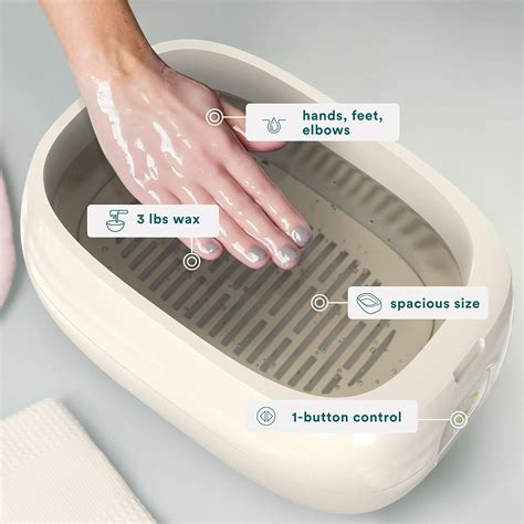 Homedics Theraspa Deluxe Paraffin Wax Bath - 3 lb Paraffin Wax with 20 ...