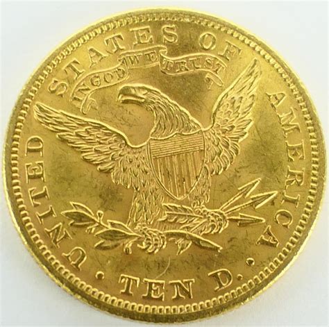 Bid Now: 1899 LIBERTY HEAD EAGLE $10 TEN DOLLAR GOLD COIN - February 2 ...