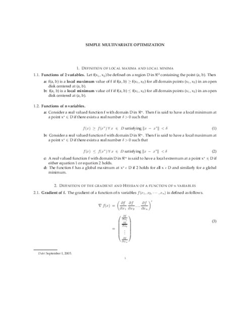 Multivariate Optimization Numerical Example 的图像结果