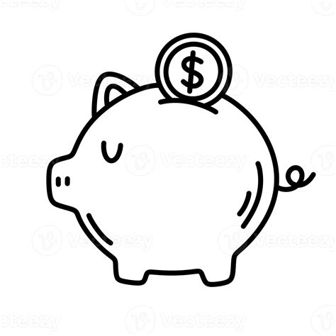 Piggy Bank Outline Clipart at Kimberly Potter blog