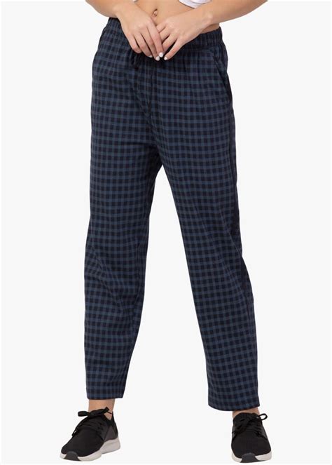Get Solid Checkered Pyjamas at ₹ 701 | LBB Shop