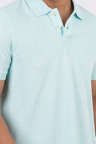 Men's Water Blue Core Pique Polo T-shirt – Redline Fashion