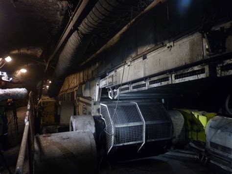 The Velenje Coal Mine, Running of drive motors from conveyor belt ...
