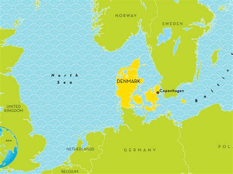 Jutland Peninsula Europe Map
