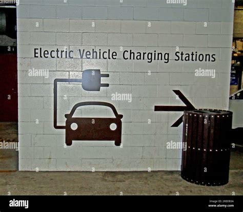 electric vehicle fast charging stations direction sign in the Union ...