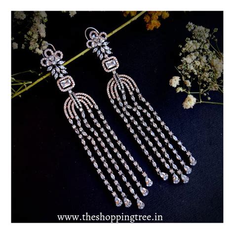 Amercian Diamond Earrings (AD) – The Shopping Tree