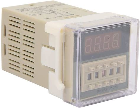 Yosoo Health Gear Timer Relay, Digital Time Relay Module, 220V AC 8 ...