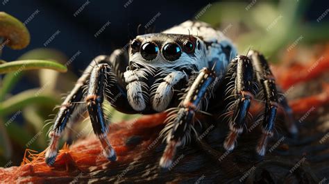 Premium Photo | A cute Picture of a phidippus regius white bahama