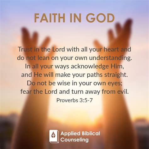 Faith in God - Applied Biblical Counseling