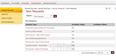 Post Office Internet eBanking Services - Opening & Closing of Online ...