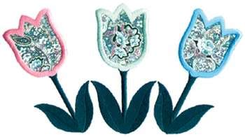 Image result for Tulip Applique Machine Embroidery Designs
