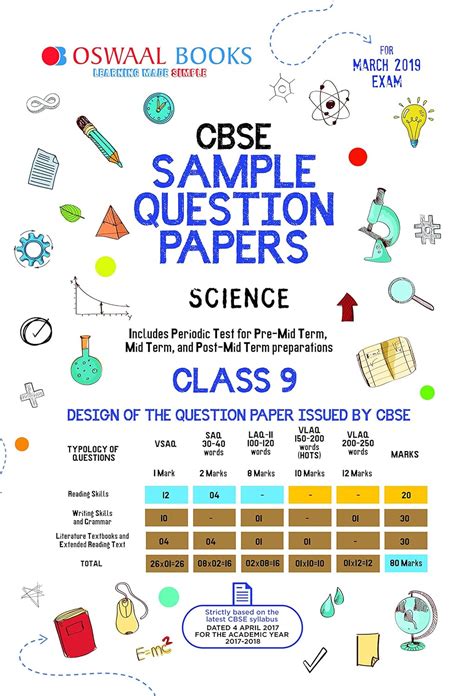 Oswaal CBSE Sample Question Paper Class 9 Science (For March 2019 Exam ...