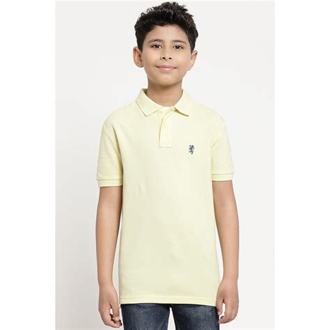 Boys Yellow Solid T-Shirt – Redtape