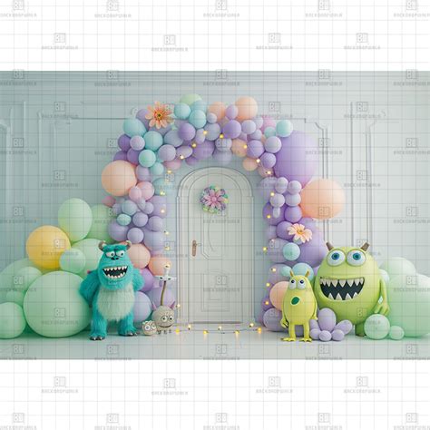 Monsters Inc Door Printed Baby Backdrop – Backdropwala