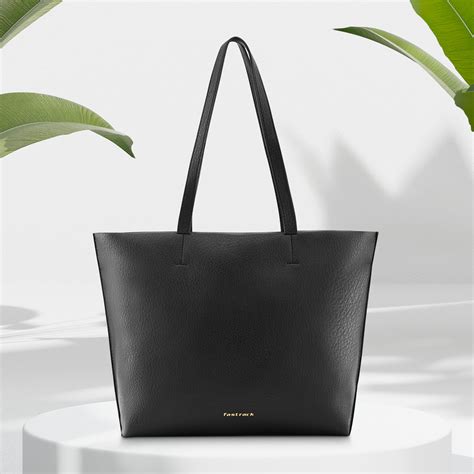 Buy Online Fastrack Casual Tote in Black with Zip Closure ...