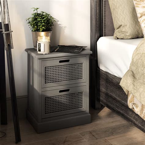 Buy COZAYH Mid Century Modern Nightstand, Fully Assembled Nightstand ...