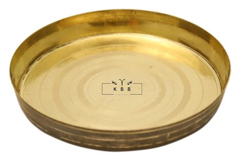 Buy KBB Brass Thali | Brass Puja Thali |Brass Dinner Plate | Antique ...