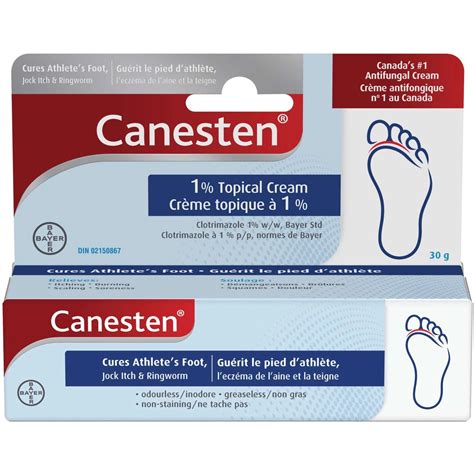 Canesten Antifungal 1% Topical Cream, Relieves Itching & Burning, 15g ...