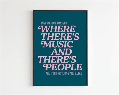 The smiths there is a light that never goes out lyrics poster print ...