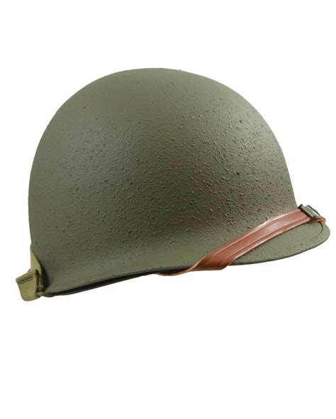 Wwii M1 Helmet WW2 USA M1 Front Seam Fixed Bale Steel Helmet With MSA