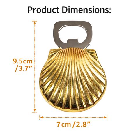 Seep (Shell) Brass Bottle Opener | Made in Solid Brass | Bar Accessori ...