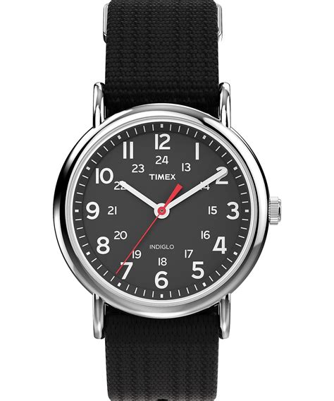 TIMEX Weekender Indiglo Analog Black Dial Unisex Watch - T2N647 : Timex ...