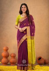 Sutisancha Woven Heritage Handloom Cotton Saree