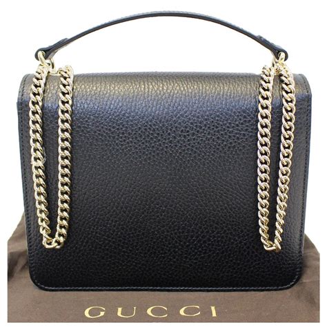 Gucci Crossbody Bag Interlocking GG Leather Black