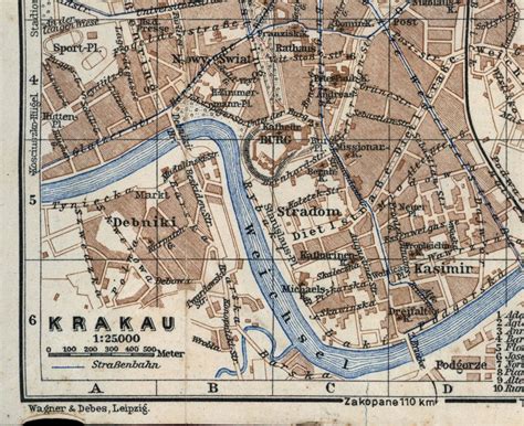 Kraków Map, Map of Cracow, Old Cracow Map, Map of Krakow, Cracow Poland, Europe City, Poland Map ...