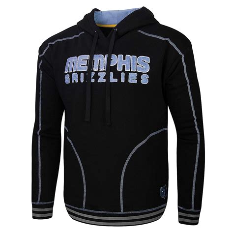 Men's Stadium Essentials Memphis Grizzlies Baseline Pullover Hoodie ...