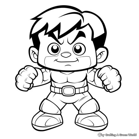Cute Baby Hulk Coloring Pages