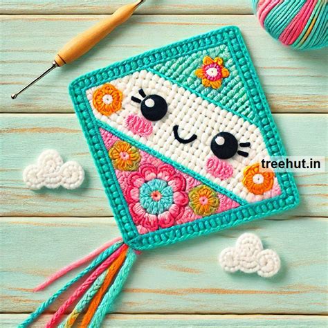 Cute Crochet Kite Ideas, Appliques and Small Crochet Projects with ...