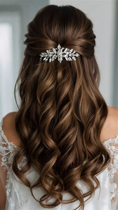 Embrace the Trend: 18 Half Up Half Down Wedding Hairstyles 36 | Wedding ...