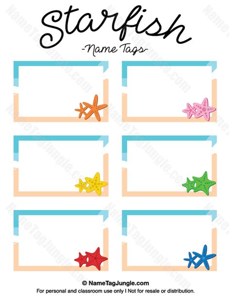 Summer Name Tags Printable - Printable Calendars AT A GLANCE