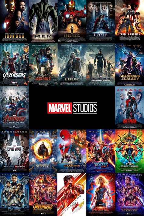 All Marvel MCU Phase 1 2 3 Posters All N 1 Canvas Print | Etsy in 2021 ...
