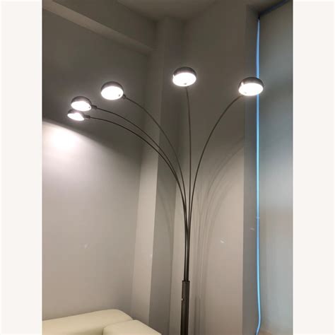 Major-Q 5 Arms Arch Silver Floor Lamp - AptDeco