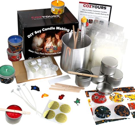 Cozyours DIY Candle Making Kit, Complete Soy Candle Making Kit for ...