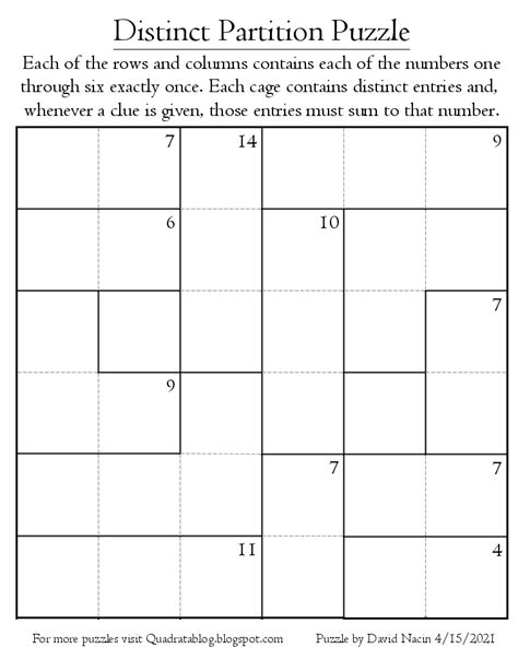 Image result for Partition Puzzles