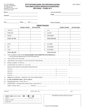 Fillable Online fairfield-city city of fairfield ohio tax worksheet ...