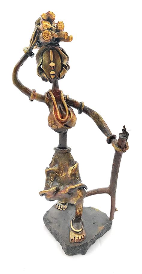 little hood Indian Handicraft Metallic Tribal Wood Worker Women ...